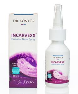 Dr. Kontos' Incarvexx Essential Nasal Spray, an award-winning antiseptic seawater nasal spray with molecular iodine to use as protection against viruses, was developed by scientists.