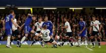 Britain Football Soccer - Chelsea v Tottenham Hotspur - Barclays Premier League - Stamford Bridge - 2/5/16 Chelsea's Gary Cahill scores their first goal Action Images via Reuters / John Sibley Livepic EDITORIAL USE ONLY. No use with unauthorized audio, video, data, fixture lists, club/league logos or "live" services. Online in-match use limited to 45 images, no video emulation. No use in betting, games or single club/league/player publications. Please contact your account representative for further details.