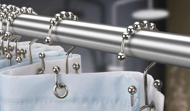 Changing Your Shower Curtain Liner These Genius 7 Double Sided Hooks Make It Easy