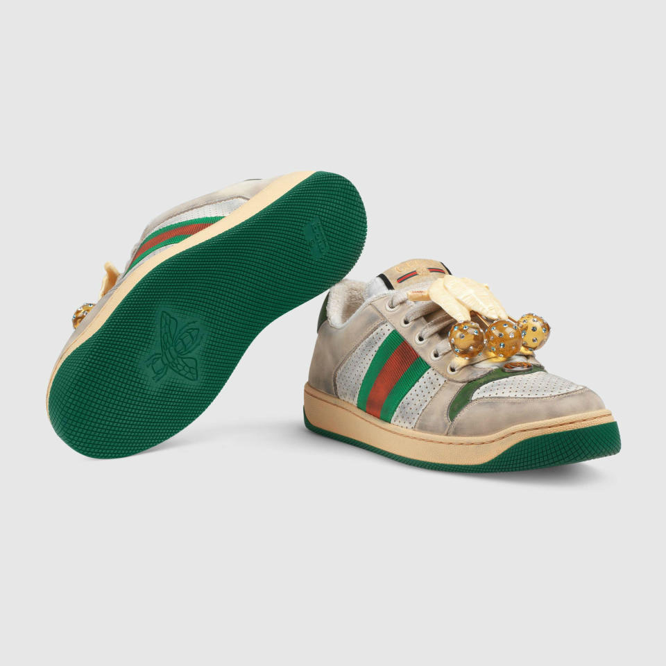 Zapatilla deportiva Screener GG con cerezas de Gucci