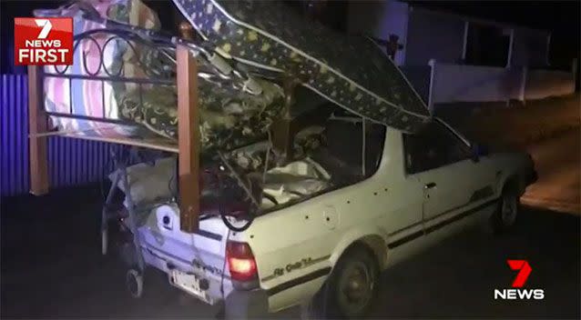 Mr Loffler said the load was safe but police didn't agree. Source: 7 News