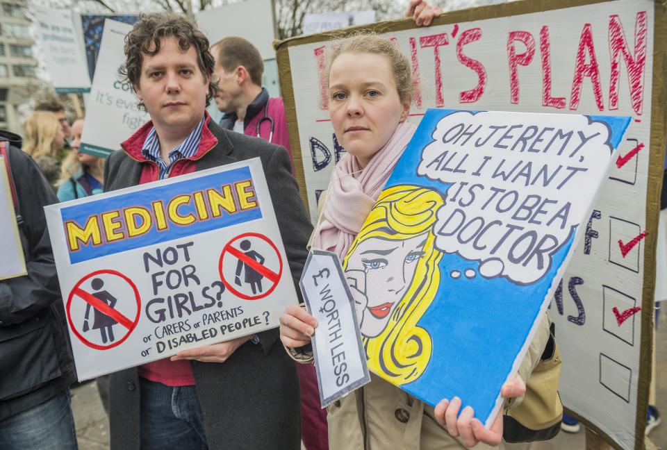 A student demonstration against the government (Rex)