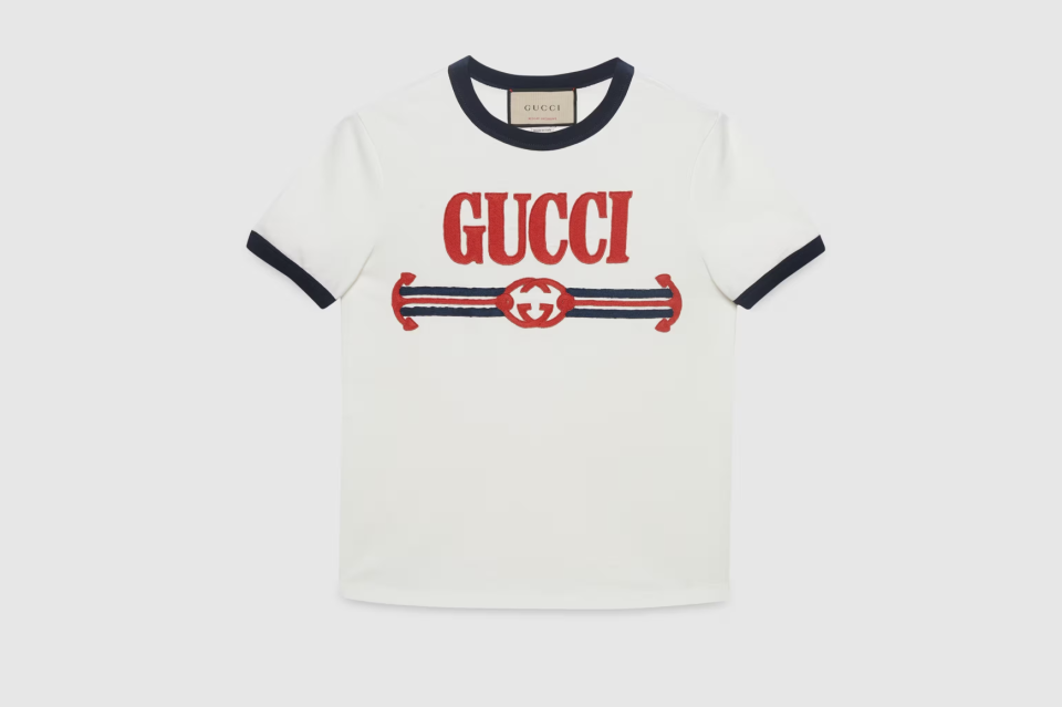 Gucci Interlocking G Web cotton jersey T-shirt. (PHOTO: Gucci)
