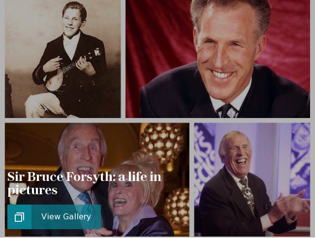 Sir Bruce Forsyth: a life in pictures