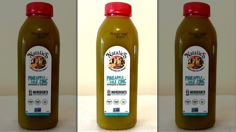 Olive green Pineapple Kale Zinc Juice