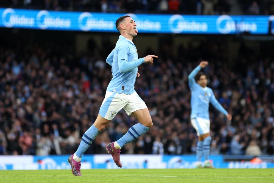 Phil Foden has starred for City in the absence of De Bruyne (Getty Images)