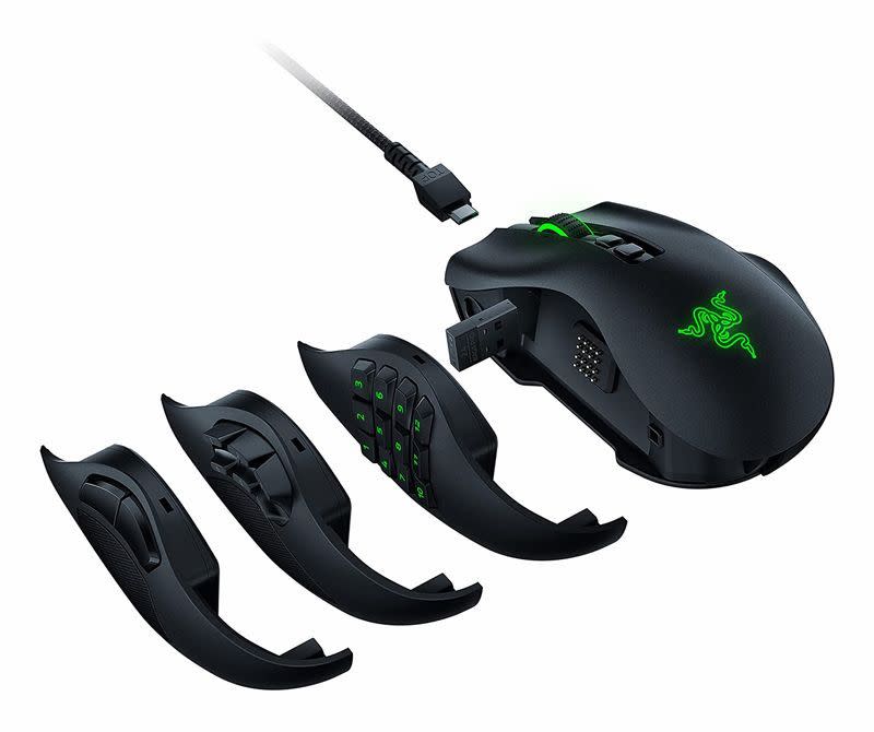 <p>Naga Pro Wireless Gaming Mouse</p><p>amazon.com</p><p>$149.00</p><p><a href="https://www.amazon.com/dp/B08D27XXRY?tag=syn-yahoo-20&ascsubtag=%5Bartid%7C10060.a.31942222%5Bsrc%7Cyahoo-us" rel="nofollow noopener" target="_blank" data-ylk="slk:Shop Now;elm:context_link;itc:0;sec:content-canvas" class="link ">Shop Now</a></p><span class="copyright">amazon.com</span>