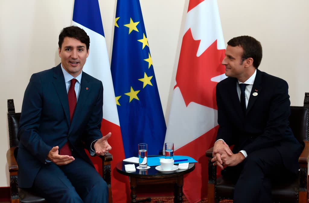 Justin Trudeau and Emmanuel Macron went on an adorable ~first date,~ and consider us #shippers