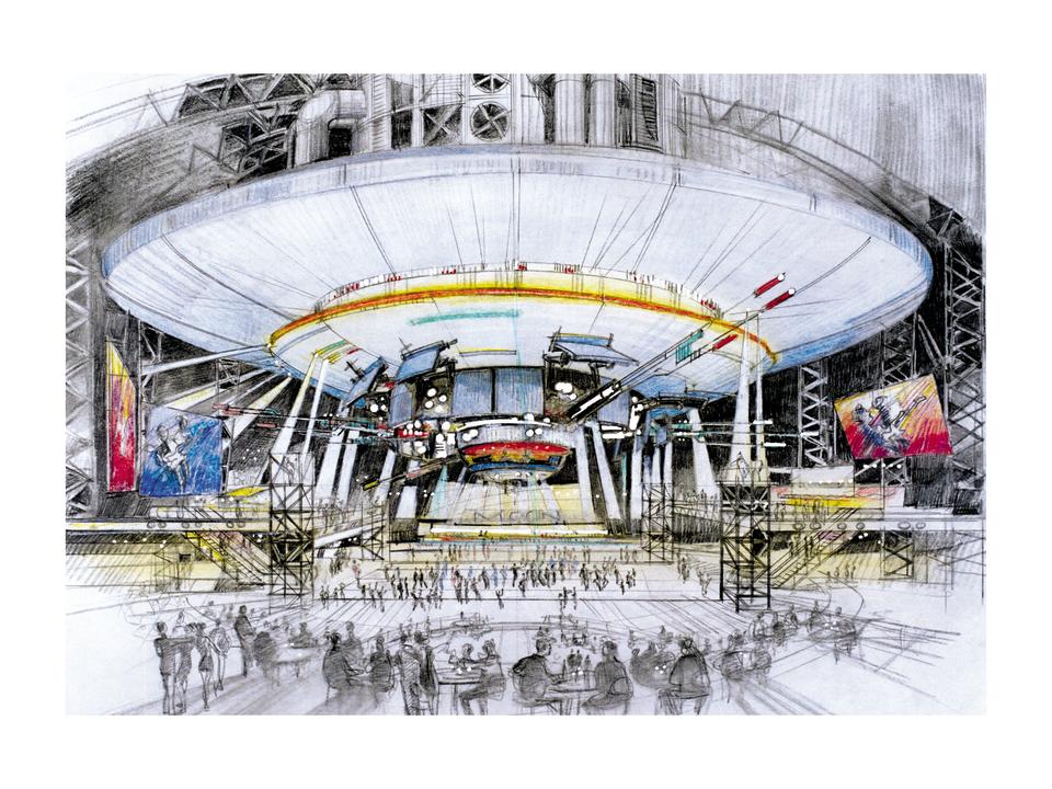 A rendering of the projected nightclub at the Moon World Resort.