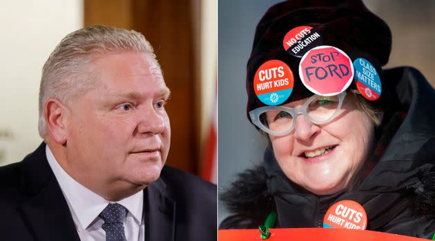 There are nearly twice as many Ontarians supporting the teachers' unions than there are supporting Premier Doug Ford's government in their dispute, a new poll finds.