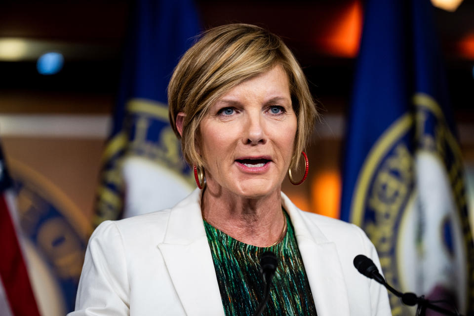 Rep. Susie Lee, D-Nev., speaks at the Capitol on June 15, 2022. (Bill Clark / CQ-Roll Call via Getty Images file)