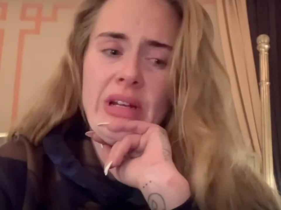 Adele apologises to fans after being forced to postpone her Las Vegas residency (Instagram/Adele)