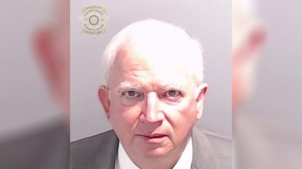 PHOTO: John Eastman is seen in a mugshot provided by the Fulton County Sheriff's Office in Georgia, Aug. 22, 2023. (Fulton County Sheriff's Office)