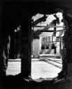 A view from the Servant's Dining Room to the bottom of an underpinning pit approximately 30 feet below. The concrete underpinning here will support a steel girder reaching to the roof of the White House. <a href="http://www.flickr.com/photos/usnationalarchives/page3/" rel="nofollow noopener" target="_blank" data-ylk="slk:(Photo courtesy of the National Archives);elm:context_link;itc:0;sec:content-canvas" class="link ">(Photo courtesy of the National Archives)</a>