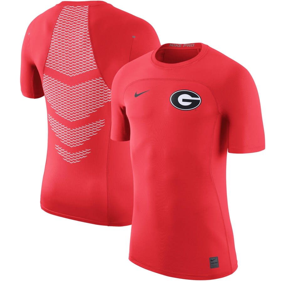 Georgia Bulldogs Nike HyperCool Player Top