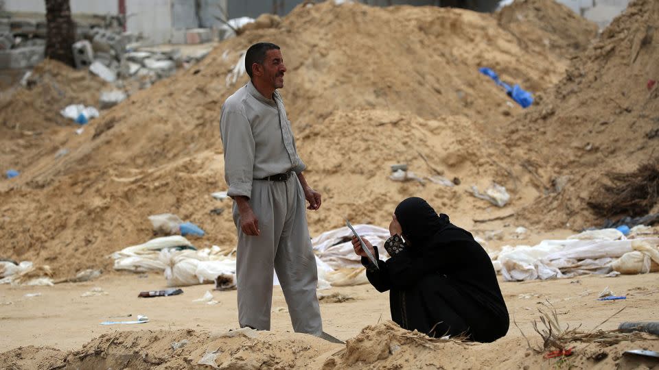 Amnesty International has also called for an investigation into the mass graves at the two Gaza hospitals. - AFP/Getty Images