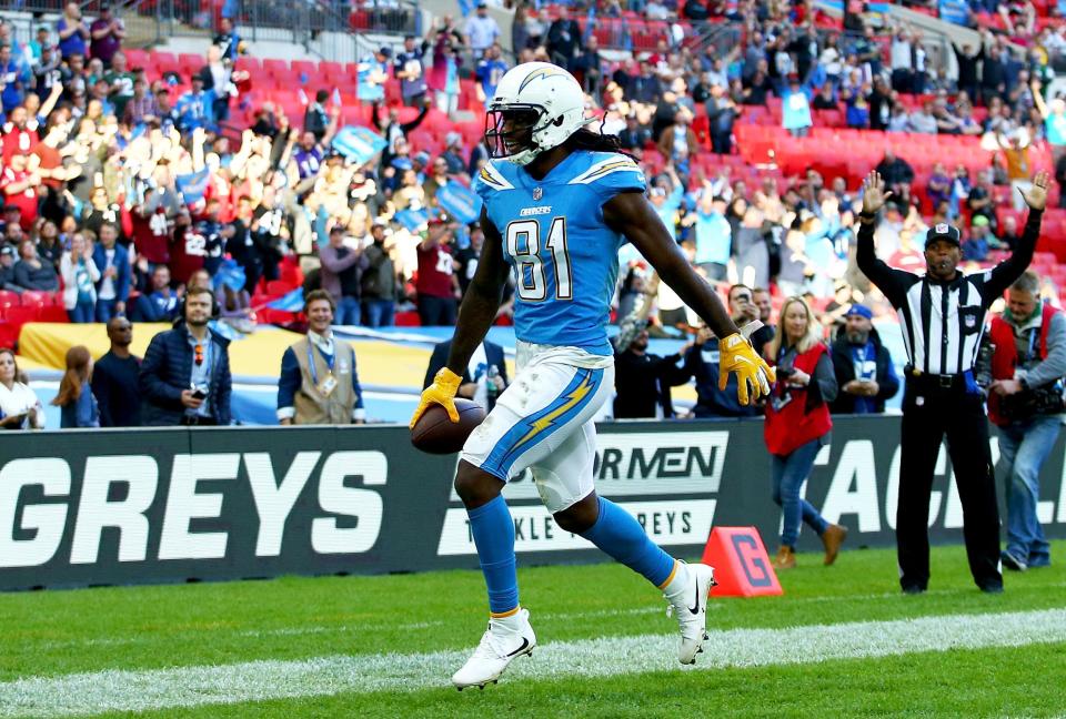 Tyrell Williams' touchdown sparked the Chargers win: Getty Images