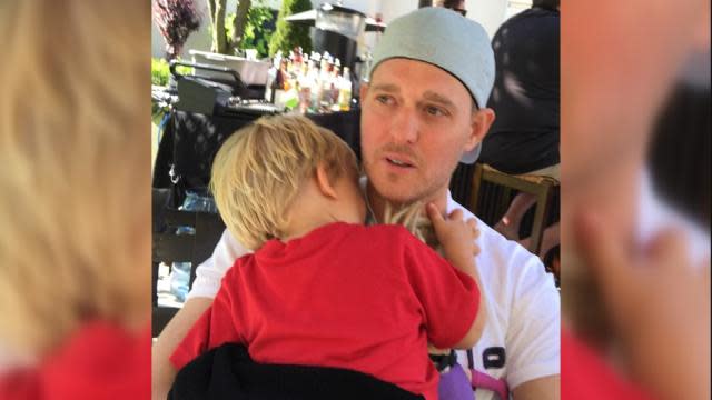 Good news from Michael Buble! The singer's 1-year-old son, Noah, has returned home after he was rushed to the hospital on June 25 in Buenos Aires, Argentina after suffering burns from a scalding water accident. Buble thanked his fans for their well wishes via Instagram on Wednesday. <strong> WATCH: Michael Buble Shares His Excitement To Be a Father </strong> "We want to thank you for the love and concern you have shown for our little guy through this difficult time," Buble wrote alongside a photo of three footprints in the sand, presumably belonging to Buble, his wife, Luisiana Lopilato, and Noah. "I'm happy to report that he is home, happy and healthy on what turned out to be a great Canada day. #love #grateful #family." Buble was traveling and working at the time of the incident, but spoke to ET Canada last week while his son was in the hospital. "He is OK," he said. "It's tough to see him go through it. I try to remind Lu that we are lucky. That it could have been worse." <strong> PHOTOS: Stars Share Pics of Their Adorable Children </strong> We're relieved to hear little Noah is doing well and back home! Check out the video below to see what Michael said when he was expecting Noah.