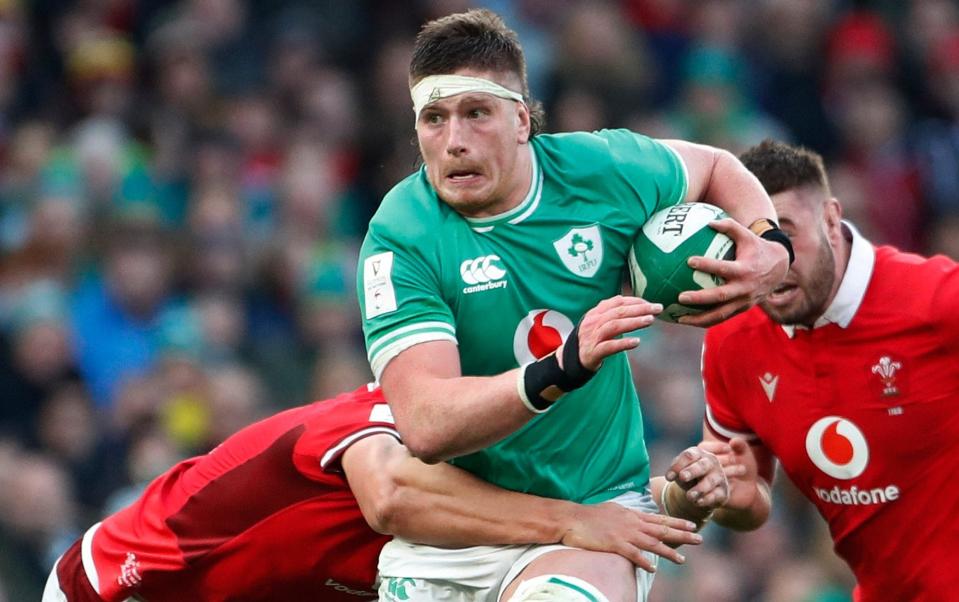 Wales' Dafydd Jenkins takes on Joe McCarthy