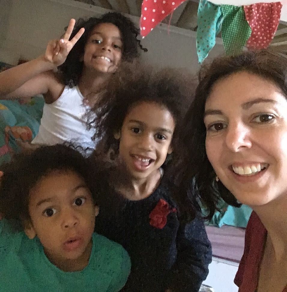 Fariba Soetan with her three daughters (Photo: Courtesy Fariba Soetan)