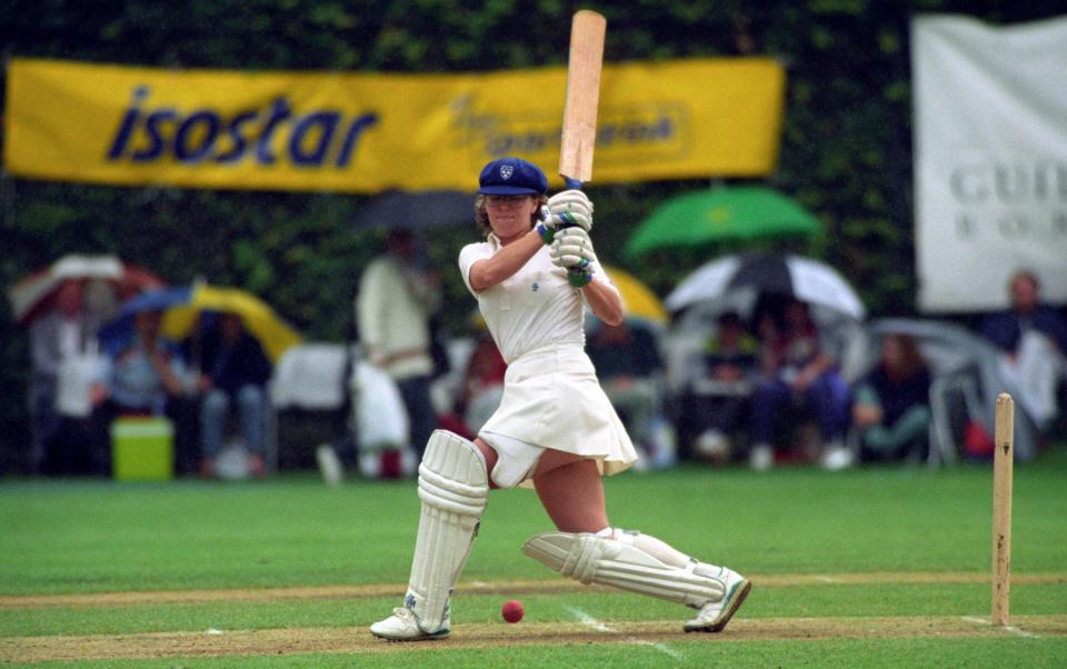 Carole Hodges batted for England at Lord's in the 1993 World Cup