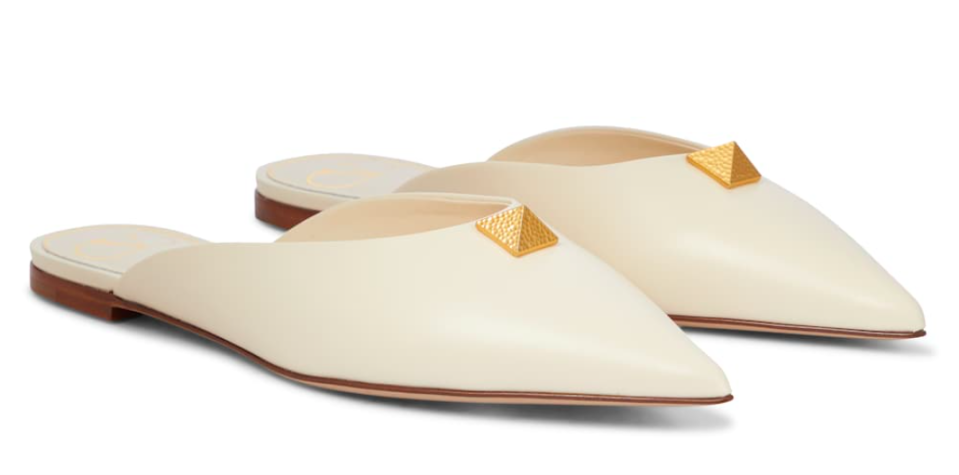 Vakentino’s Roman Stud leather mules. - Credit: Courtesy of MyTheresa.com