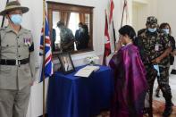 <p>Die nepalesische Präsidentin Bidya Devi Bhandari zollte der britischen Monarchin ihren Tribut. (Bild: Getty Images)</p> 