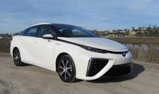 2016 Toyota Mirai hydrogen fuel-cell car, Newport Beach, CA, Nov 2014