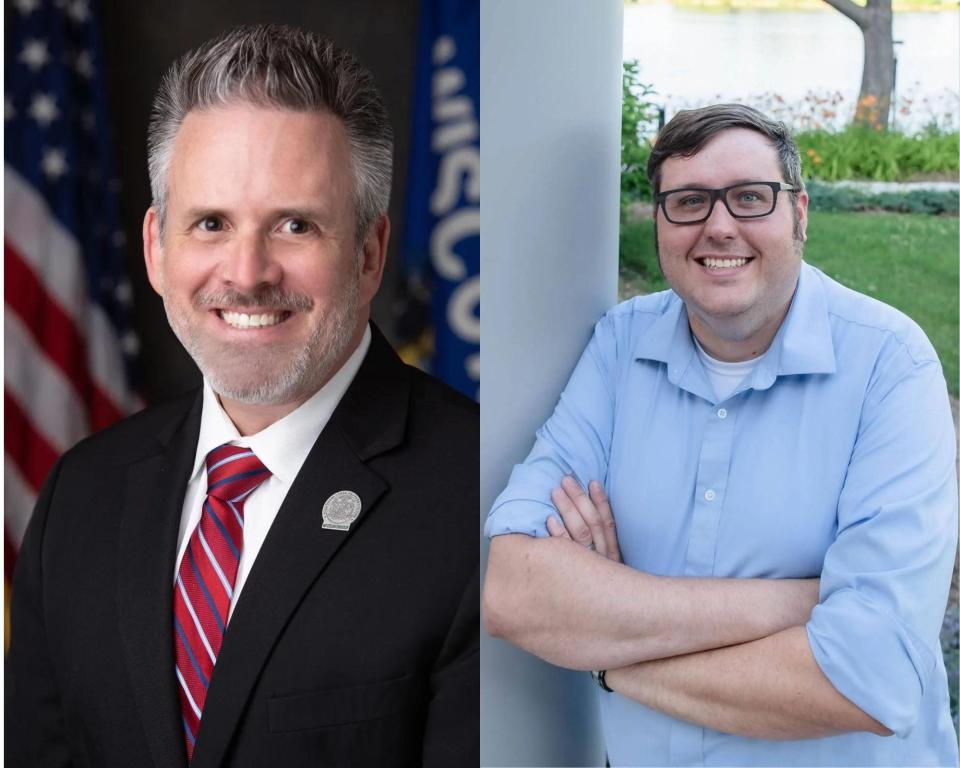 Republican state Rep. David Steffen, left, and Democratic challenger Derek Teague in the Nov. 8, 2022 election for Wisconsin Assembly District 4.