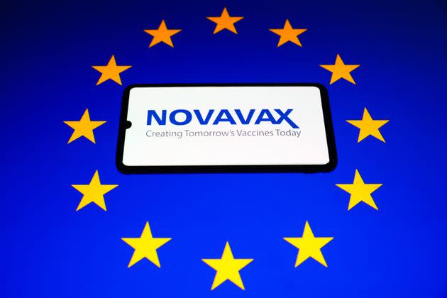 Novavax logo (Photo: NurPhoto via Getty Images)