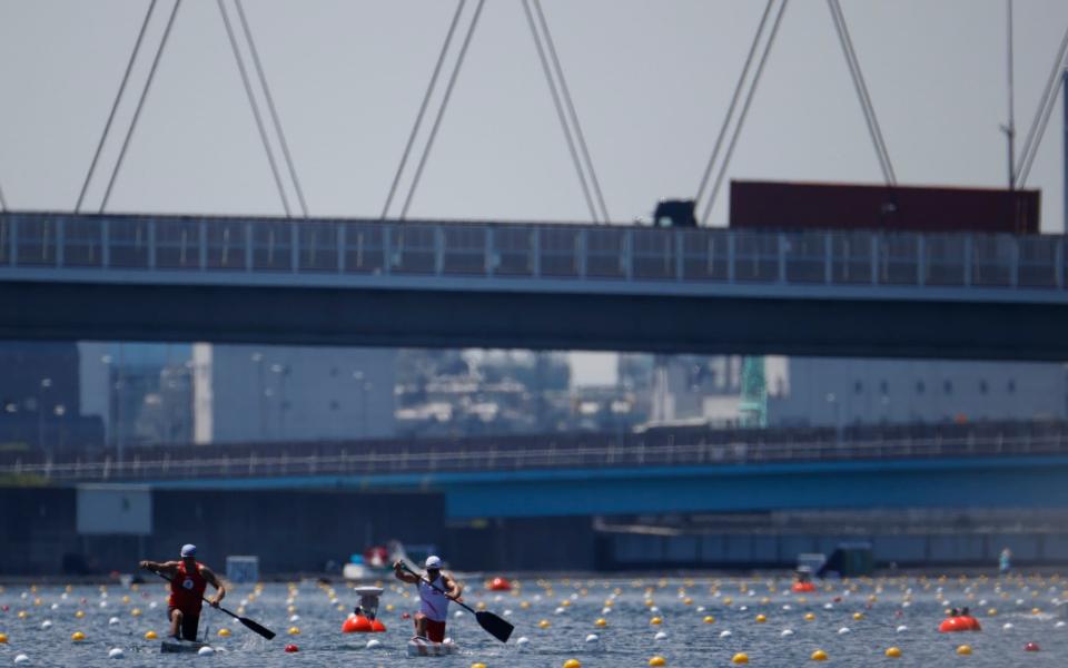 Canoe Sprint - Men's C1 1000m - Quarterfinals - Sea Forest Waterway, Tokyo. - REUTERS/Maxim Shemetov
