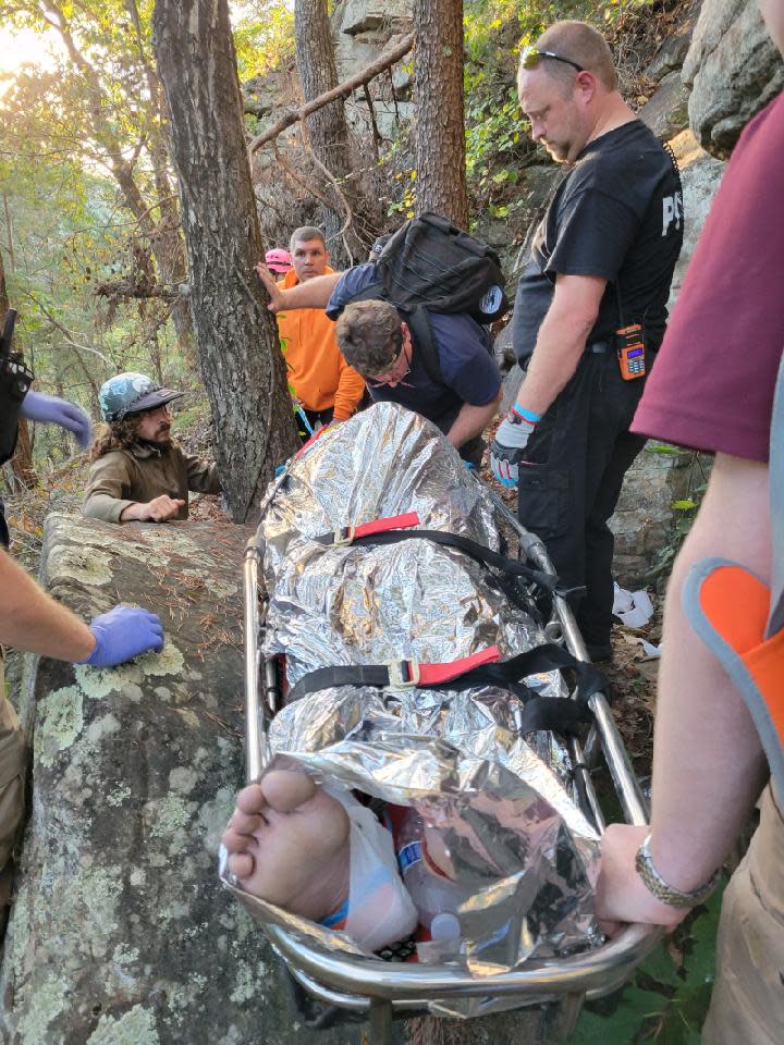 <span>In total, nearly 50 people were involved in the rescue.</span> (Photo: Courtesy of Andy Koerber)