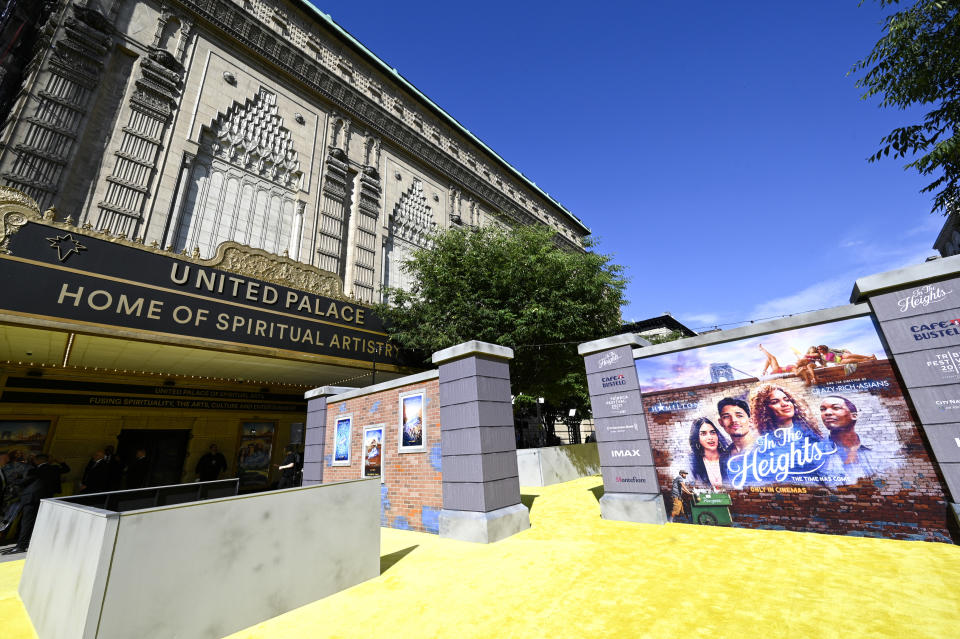 The 2021 Tribeca Film Festival opening night premiere of "In The Heights" at the United Palace theater on Wednesday, June 9, 2021, in New York. (Photo by Evan Agostini/Invision/AP)