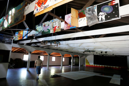 FILE PHOTO: Scott Rosmarin, owner and operator of Rosmarins Day Camp and Cottages, walks inside one of the camp's buildings in Monroe, New York, U.S., May 20, 2019. Picture taken May 20, 2019. REUTERS/Mike Segar