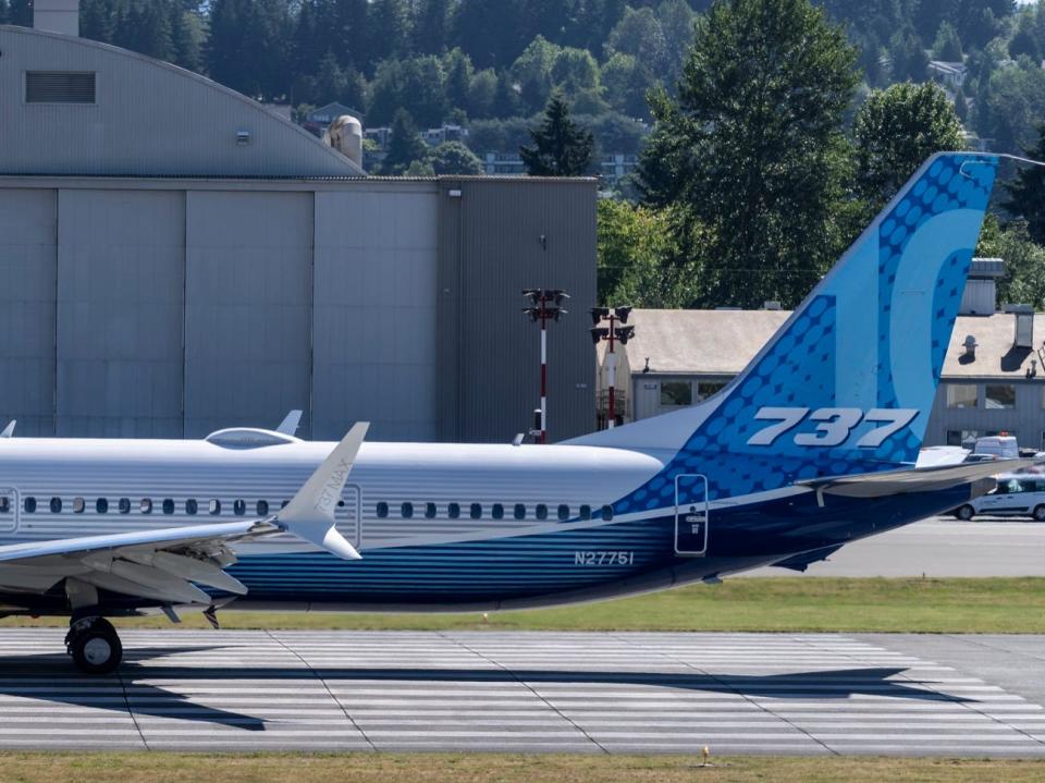 Boeing's 737 Max 10 at Renton Municipal Airport for its first flight - Boeing 737 Max 10 First Flight