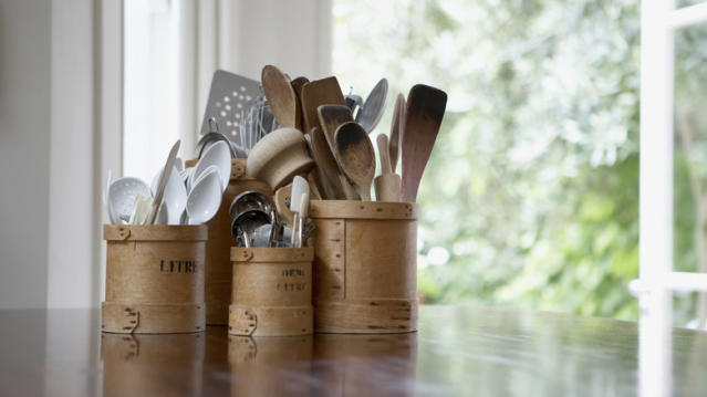 Wooden Spatula with Hole  New Hampshire Bowl and Board