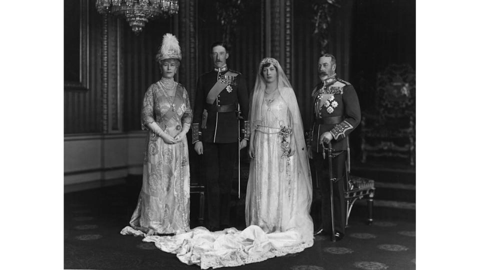 Princess Mary in a wedding dress