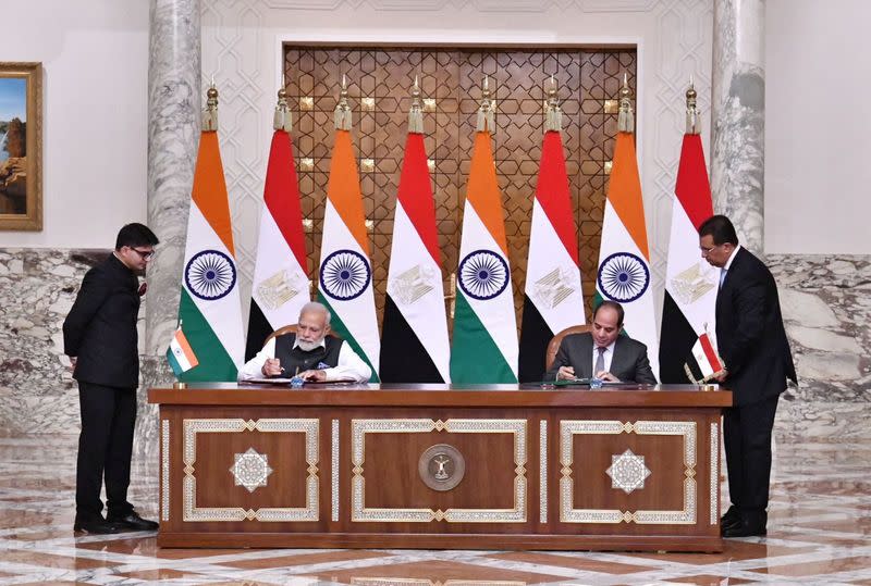 Indian Prime Minister Modi visits Cairo