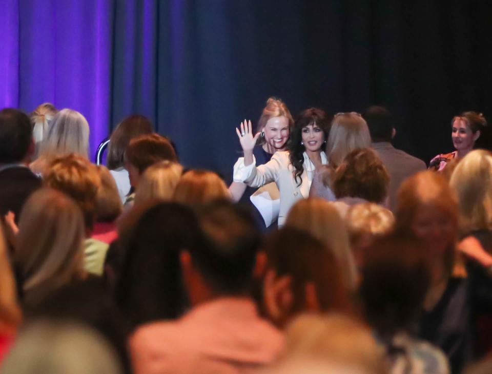 Marie Osmond receives a standing ovation following her talk during the Smart Women Expo and Luncheon on Friday, October 27, 2023 at the Savannah Convention Center.