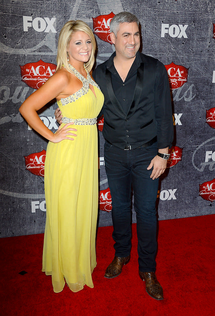 Pretty soon, former "American Idol" contestants will need their own section at these things! Lauren Alaina, who was a runner-up in Season 10, and Taylor Hicks, who won the show back in Season 5, cleaned up nicely for the fete. Alaina was pretty in a flowy, bejeweled halter-top dress in yellow, while Hicks sported a vest and some western kicks.