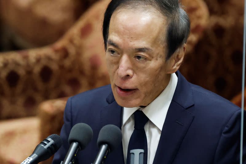 The Japanese government's nominees for the Bank of Japan (BOJ) speak at in the lower house of the parliament in Tokyo