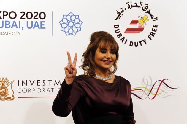 Egyptian actress Layla Elwi attended the closing ceremony of the Dubai International Film Festival (DIFF).