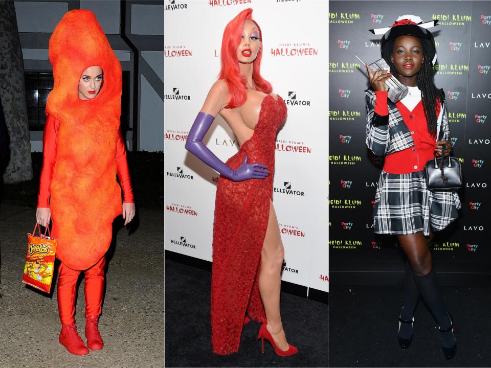 Katy Perry, Heidi Klum and Lupita Nyong'o: Rex Features/Getty Images