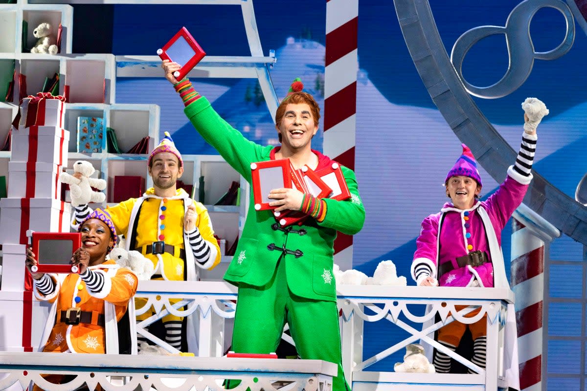 Simon Lipkin as Buddy in Elf the Musical (Mark Senior)