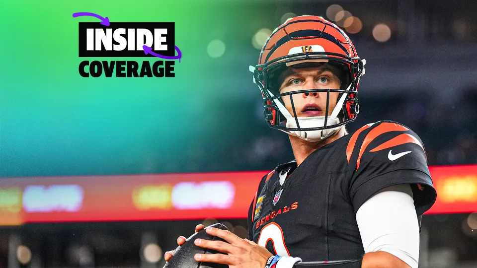  Joe Burrow #9 of the Cincinnati Bengals warms up before kickoff against the Washington Commanders during an NFL football game at Paycor Stadium on September 23, 2024 in Cincinnati, Ohio. (Photo by Cooper Neill/Getty Images)