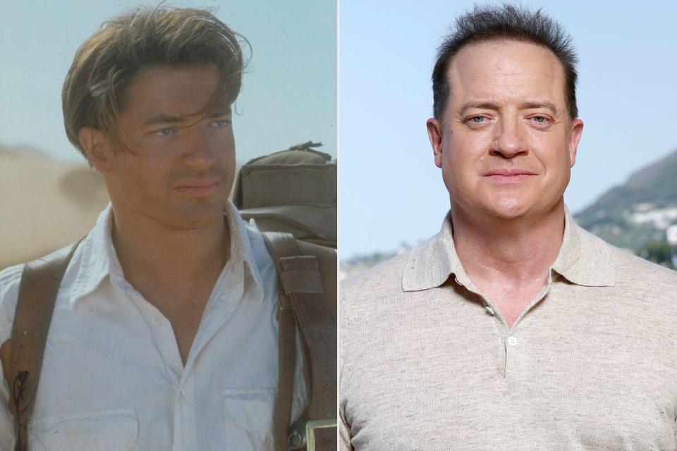 <p> Moviestore/Shutterstock, Daniele Venturelli/Getty </p> (Left-right:) Brendan Fraser in "The Mummy"; in 2023