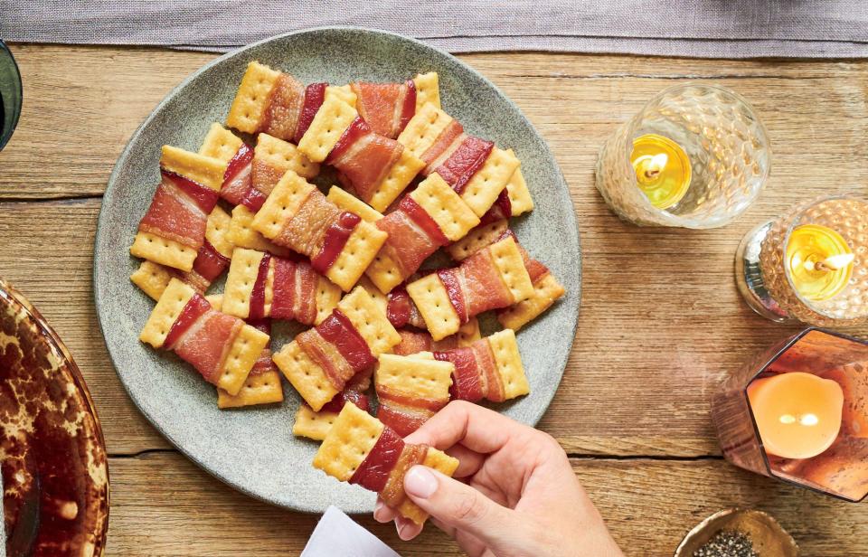 Bacon Bow Tie Crackers