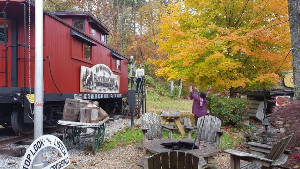 Then the real work began. At the Whistle Shop, the owner was only concerned with the exterior of the caboose. The interior had been gutted and sat neglected for 15 years. Reaves noted it had rotted stem to stern, from the siding to the decks. Only the roof was intact. Once he restored the exterior to prevent interior water damage, it sat on his property and helped draw attention to his antique shop. Then he got to work on the interior.