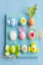 <p>Craft your own herd of Easter characters by adhering faux flower petals, buds, and leaves to colored eggs. (Paint and decorate <a href="http://ceramiceggs.com/" rel="nofollow noopener" target="_blank" data-ylk="slk:ceramic eggs;elm:context_link;itc:0;sec:content-canvas" class="link ">ceramic eggs</a> and you can display this craft every spring!)</p><p><strong><em><a href="https://www.womansday.com/home/crafts-projects/how-to/a58121/how-to-make-lamb-egg/" rel="nofollow noopener" target="_blank" data-ylk="slk:Get the Easter Characters tutorial.;elm:context_link;itc:0;sec:content-canvas" class="link ">Get the Easter Characters tutorial.</a></em></strong></p><p><strong><a class="link " href="https://www.amazon.com/Ceramic-Chicken-Nesting-Eggs-Brown/dp/B07662TMJD/?tag=syn-yahoo-20&ascsubtag=%5Bartid%7C10070.g.1751%5Bsrc%7Cyahoo-us" rel="nofollow noopener" target="_blank" data-ylk="slk:SHOP CERAMIC EGGS;elm:context_link;itc:0;sec:content-canvas">SHOP CERAMIC EGGS</a></strong><br><br><strong>__________________________________________________________</strong><br><em><br></em></p><p><em>Want more Woman’s Day? </em><a href="https://subscribe.hearstmags.com/subscribe/womansday/253396?source=wdy_edit_article" rel="nofollow noopener" target="_blank" data-ylk="slk:Subscribe to Woman's Day;elm:context_link;itc:0;sec:content-canvas" class="link "><em>Subscribe to Woman's Day</em></a><em> today and get </em><strong><em>73% off your first 12 issues</em></strong><em>. And while you’re at it, </em><a href="https://link.womansday.com/join/3o9/wdy-newsletter" rel="nofollow noopener" target="_blank" data-ylk="slk:sign up for our FREE newsletter;elm:context_link;itc:0;sec:content-canvas" class="link "><em>sign up for our FREE newsletter</em></a><em> for even more of the Woman's Day content you want.</em><strong><br></strong><br></p>