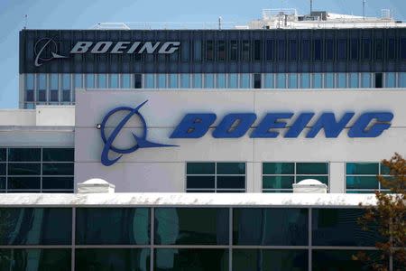 Boeing facilities are seen in Los Angeles, California, U.S. April 22, 2016. REUTERS/Lucy Nicholson/File Photo